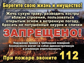 Памятки по правилам пожарной безопасности в весенне-летний пожароопасный период!!!🔥.